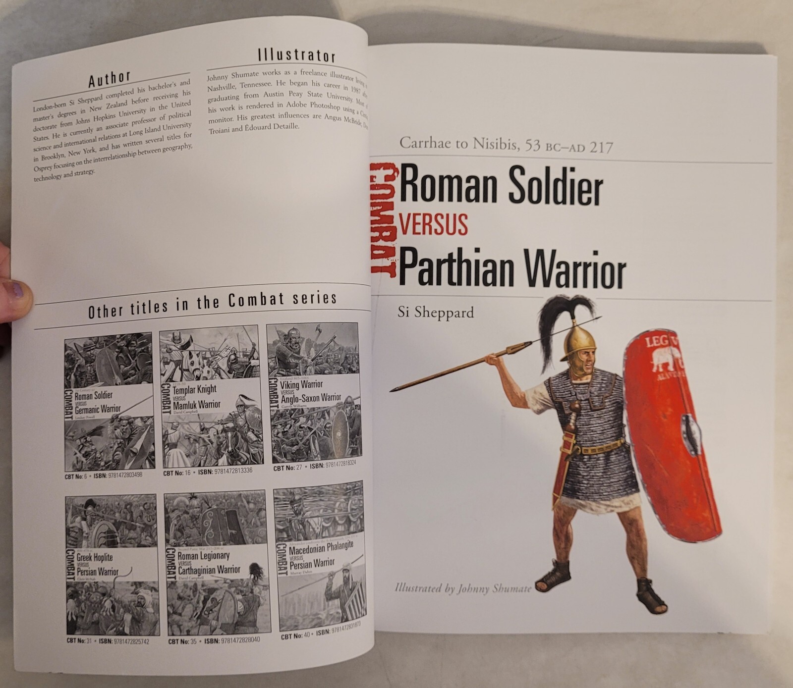 Osprey – Combat 50: “Roman Soldier vs Parthian Warrior” by Si Sheppard (2020)