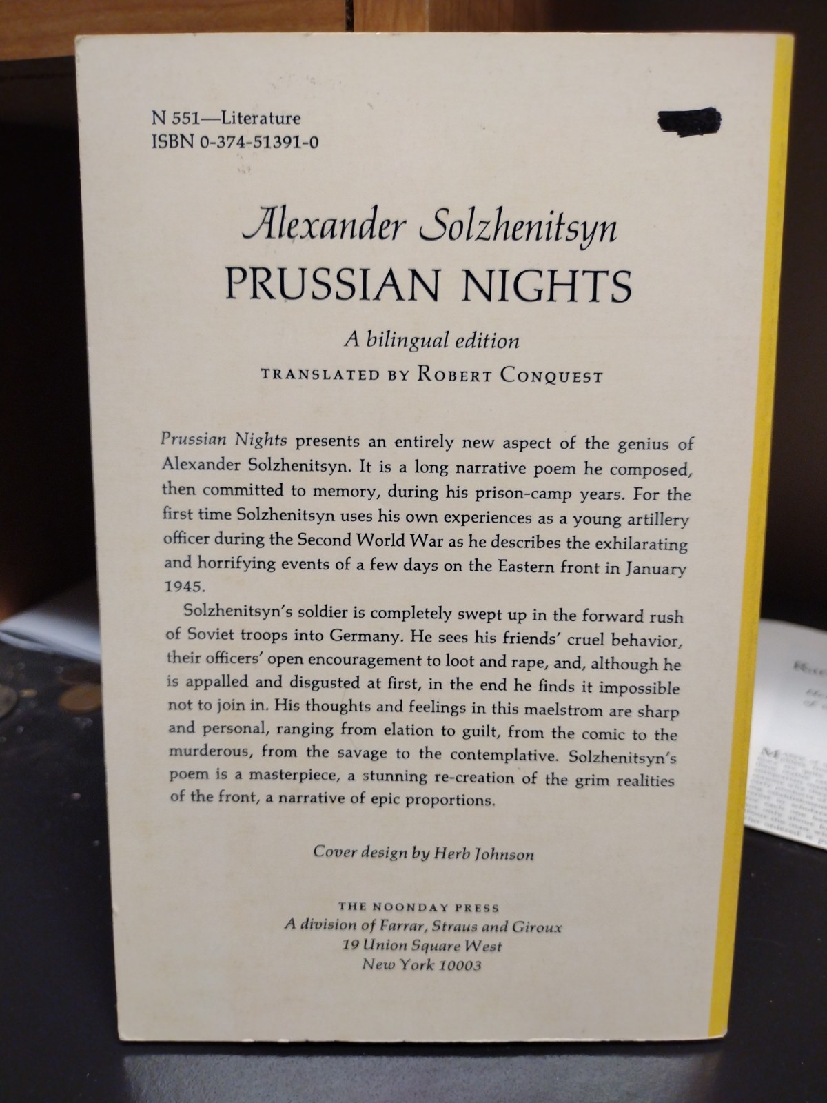 Prussian Nights : Bilingual Edition by Aleksandr Solzhenitsyn (1977, Trade…