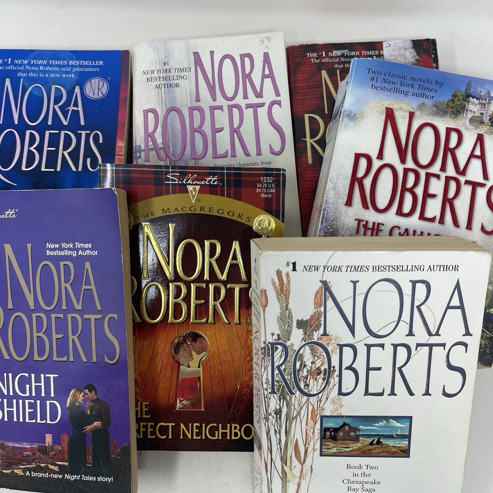 Lot of 10 Nora Roberts Paperback Romance Novels Random Mix Series Standalone