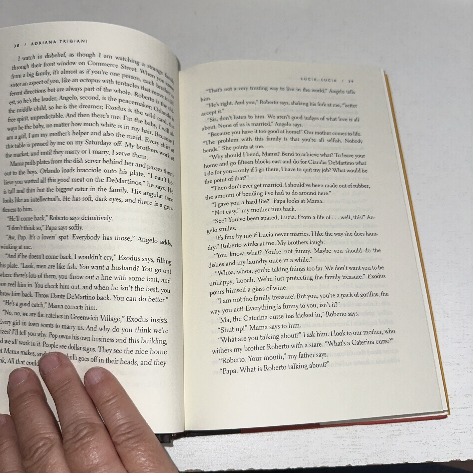 Lucia, Lucia: A Novel by Adriana Trigiani Signed 1st Edition