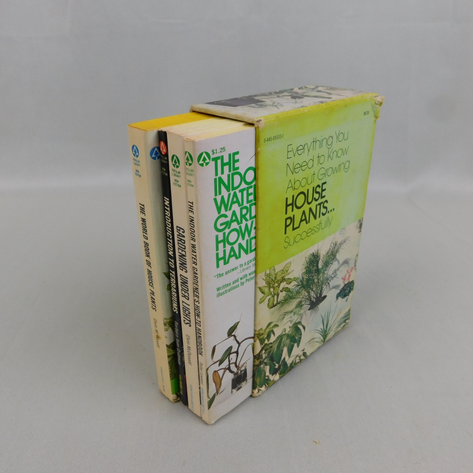 5pc Book Lot The Herb Book John Lust Grow Houseplants Successfully Box Set #2959