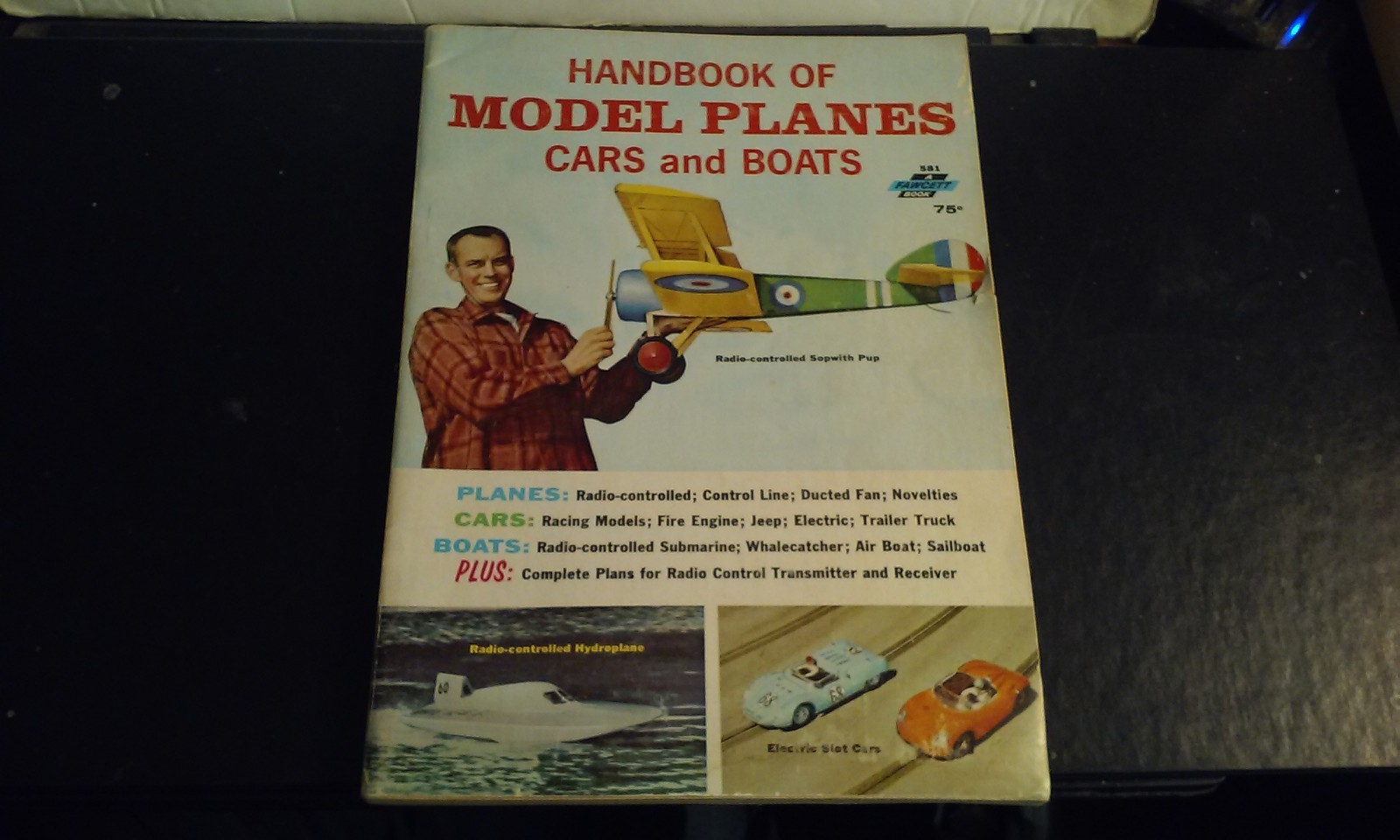 Handbook for Model Planes Boats and Cars Bill Winter / Fawcett 1965 112-pages