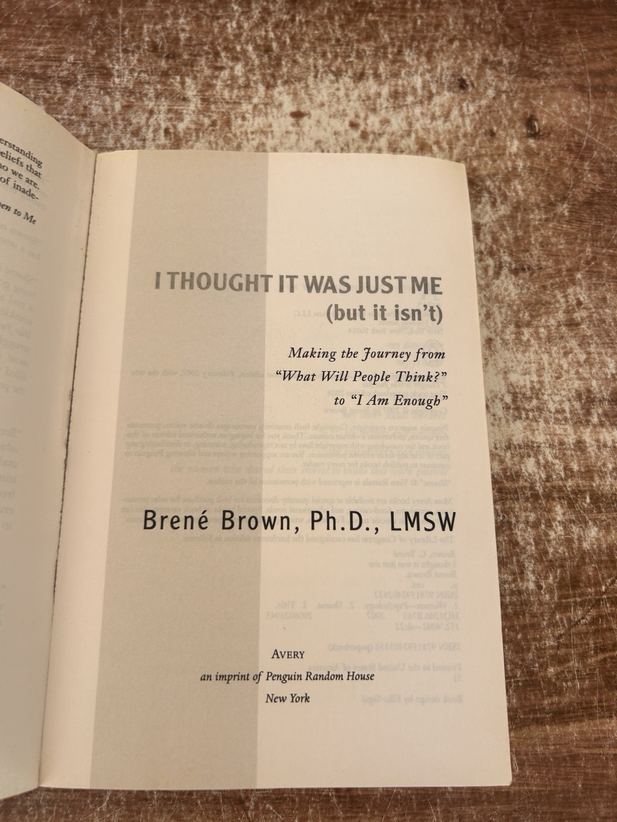 I Thought It Was Just Me But It Isn’t Brene Brown Paperback