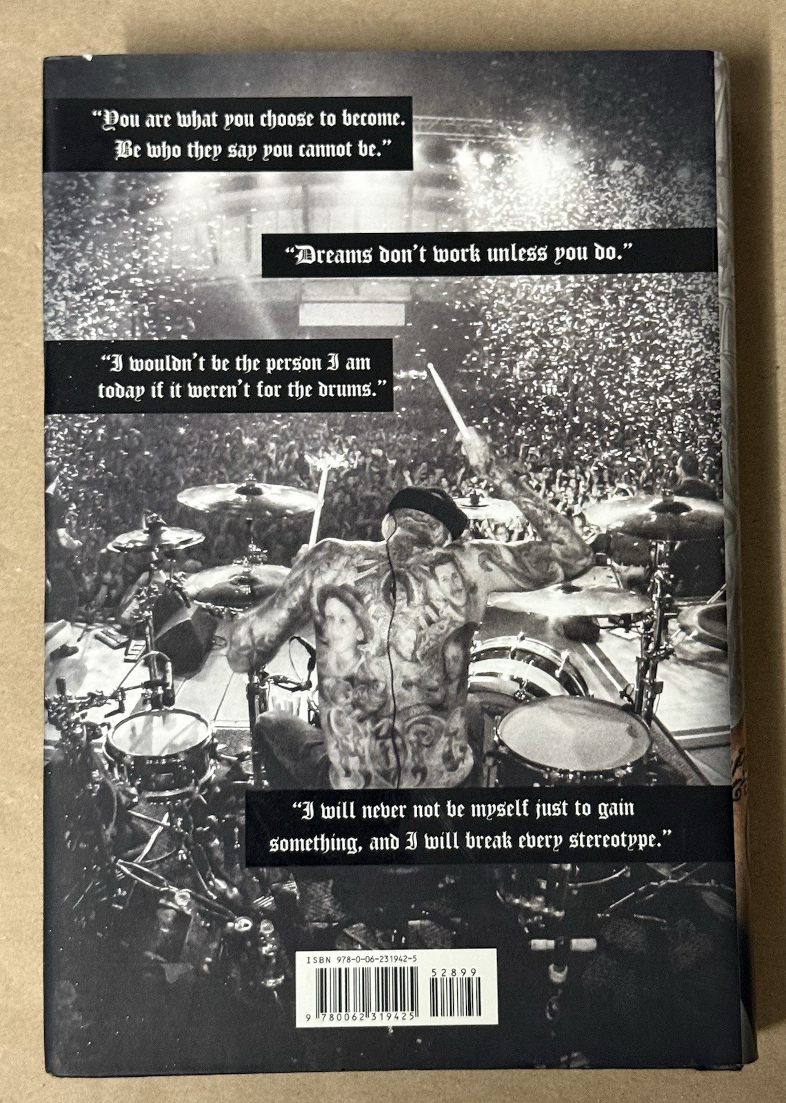Travis Barker With Gavin Edwards Can I Say Hardcover Book