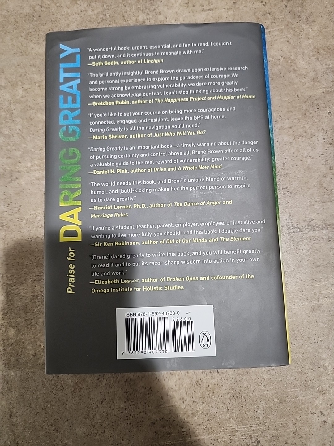 Daring Greatly Brene Brown Book Vulnerability Leadership Parenting 1st Edition