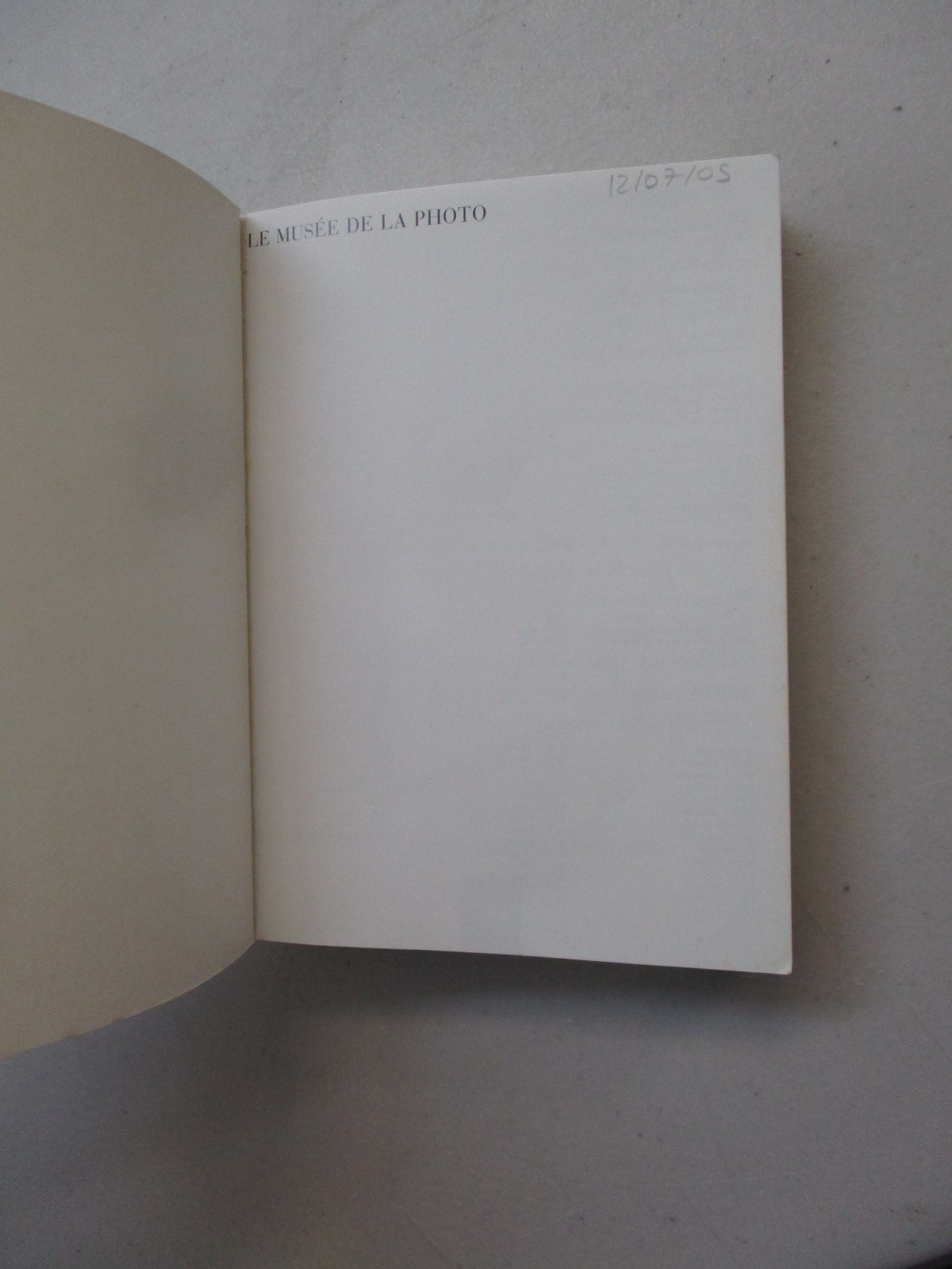 LE MUSEE DE LA PHOTO 2002 PHAIDON TRADE PAPERBACK FRENCH PHOTOGRAPHY ART BOOK