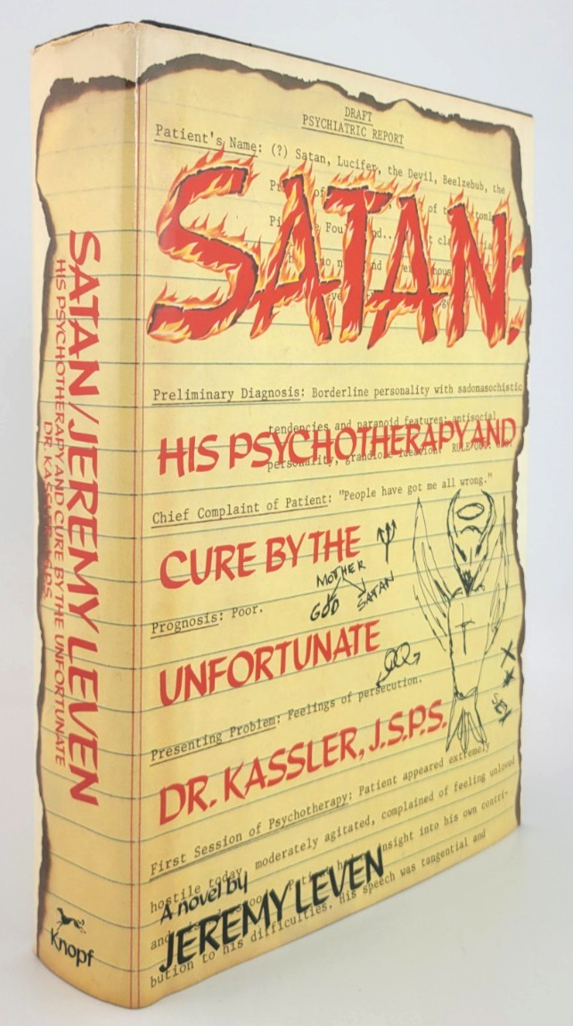 Satan His Psychotherapy and Cure Jeremy Leven 1982 First Edition Hardcover Book