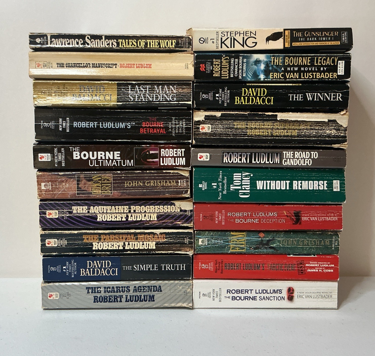Vintage Paperback Mystery, Crime, Thriller, Sci-Fi Books Lot Of 20 ~ ACCEPTABLE
