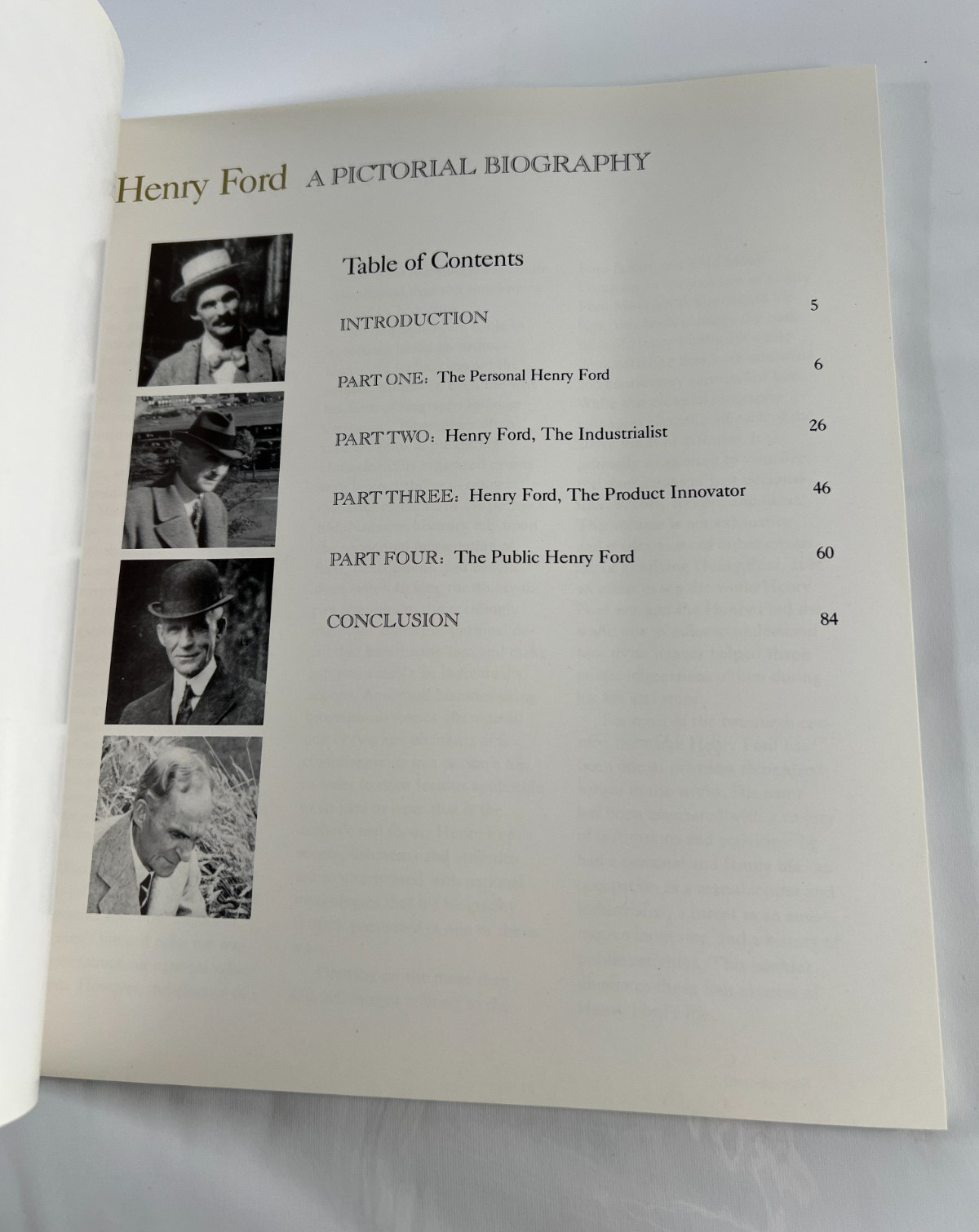 Henry Ford A Pictorial Biography 1990 Henry Ford Museum, Trade Paperback