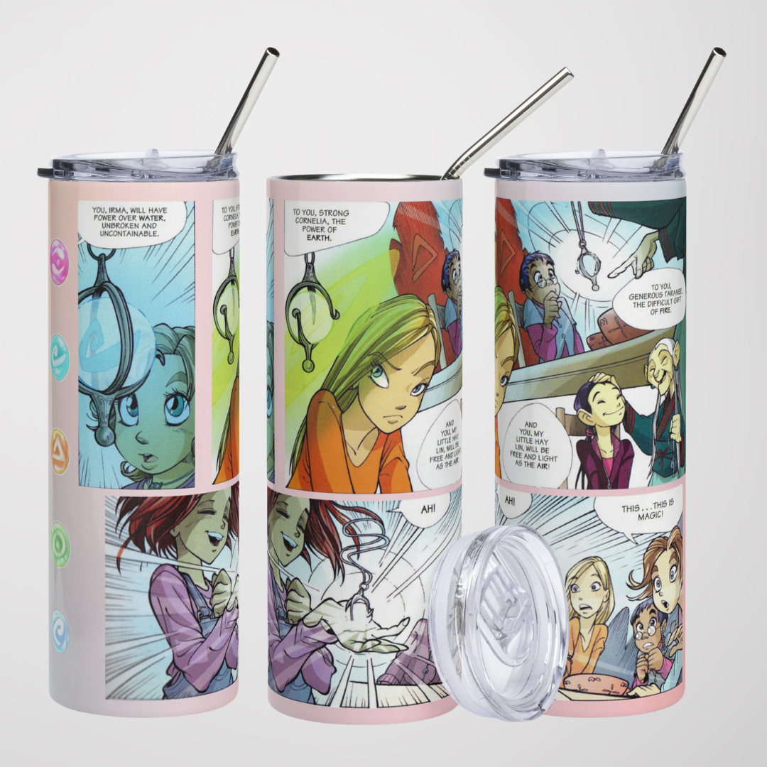 W.I.T.C.H Tumbler 20 oz Will Irma Taranee Cornelia Graphic Novel Premium Quality