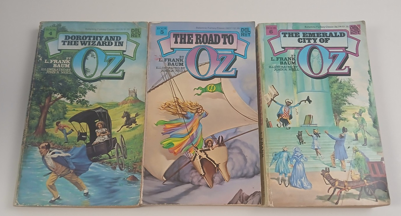 Set of 12 (1-12) Wizard of Oz Del Rey – Vintage Paperback