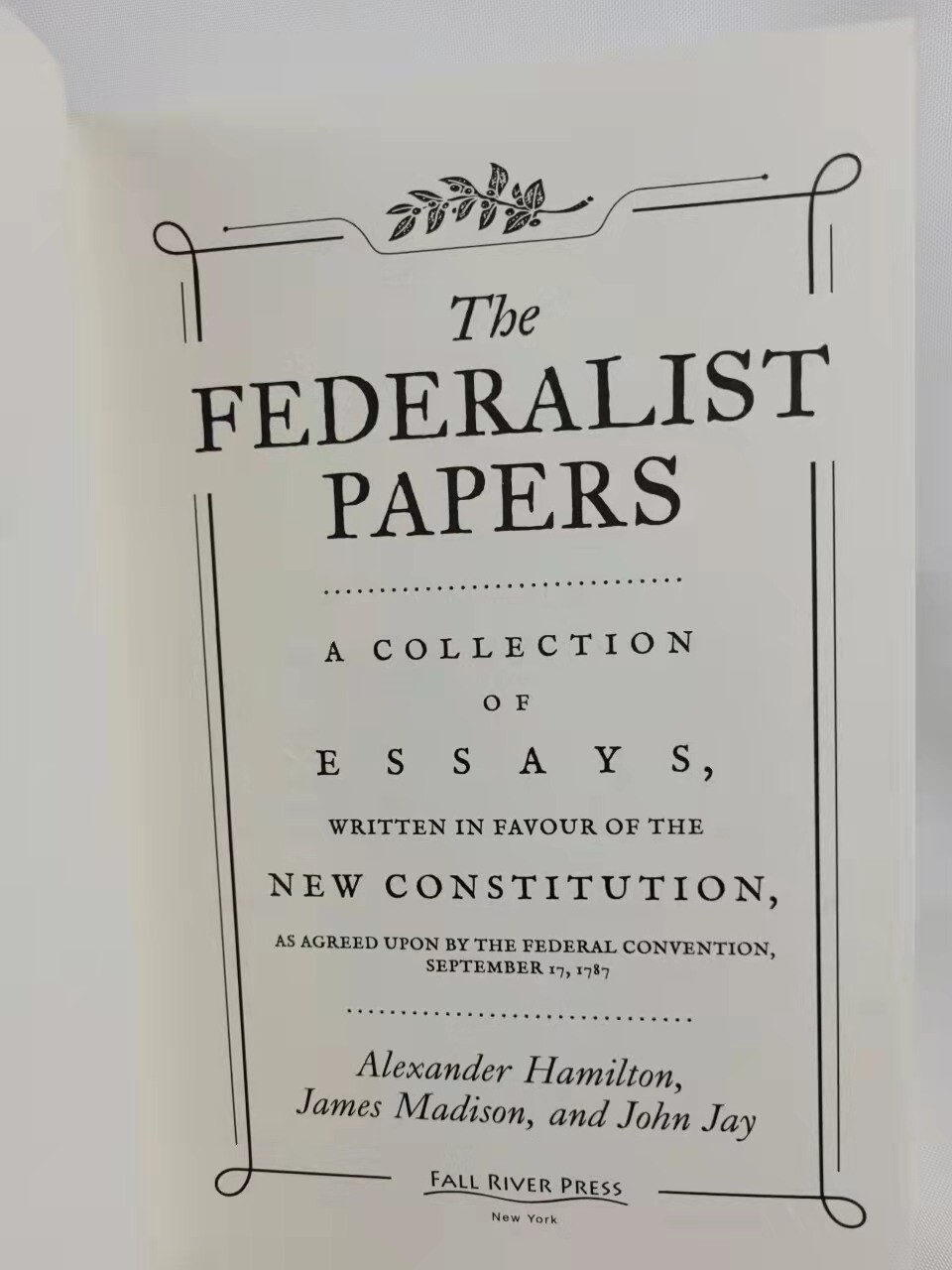 COMMON SENSE FEDERALIST PAPERS CONSTITUTION Set of 3 Faux Leather Deluxe Edition