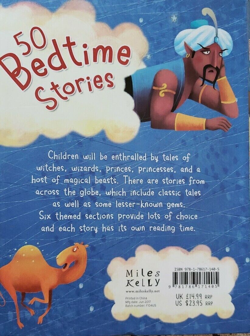 50 Bedtime Stories ~ By Miles Kelly ~ Paperback Book ~ 512 Pages