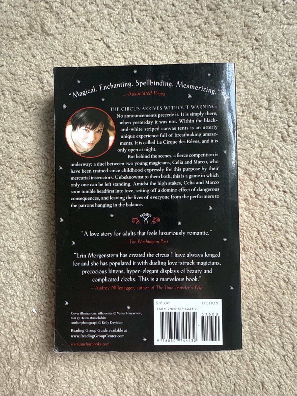 Night Circus : A Novel by Erin Morgenstern (2012, Trade Paperback)