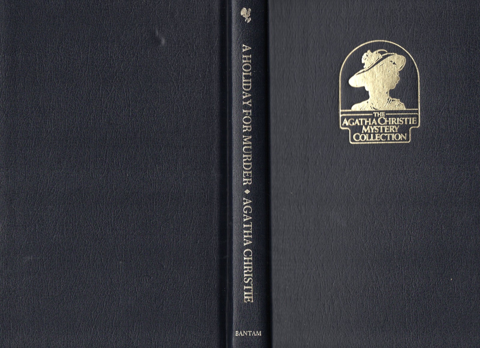 A HOLIDAY FOR MURDER Agatha Christie Bantam Leatherette exc cond 1st printing