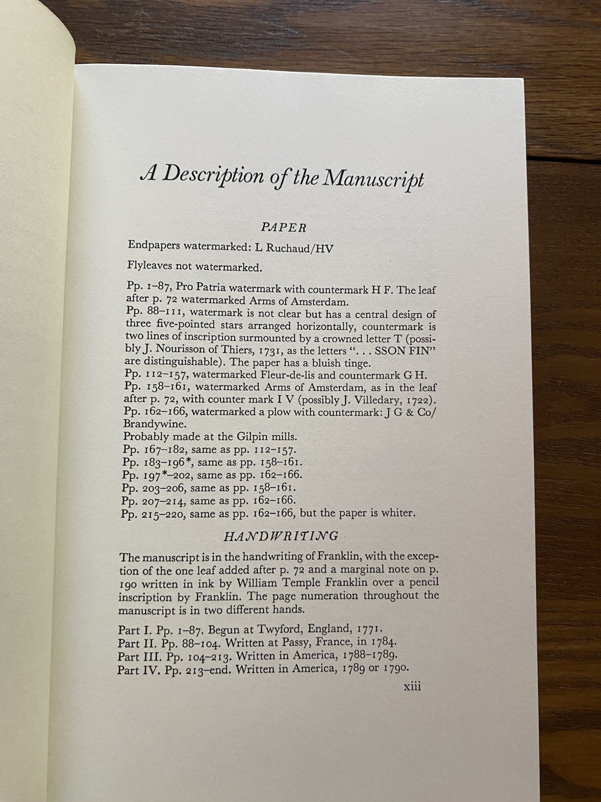 Autobiography of Benjamin Franklin 1951 from Manuscripts HC SC Sandglass Heritag