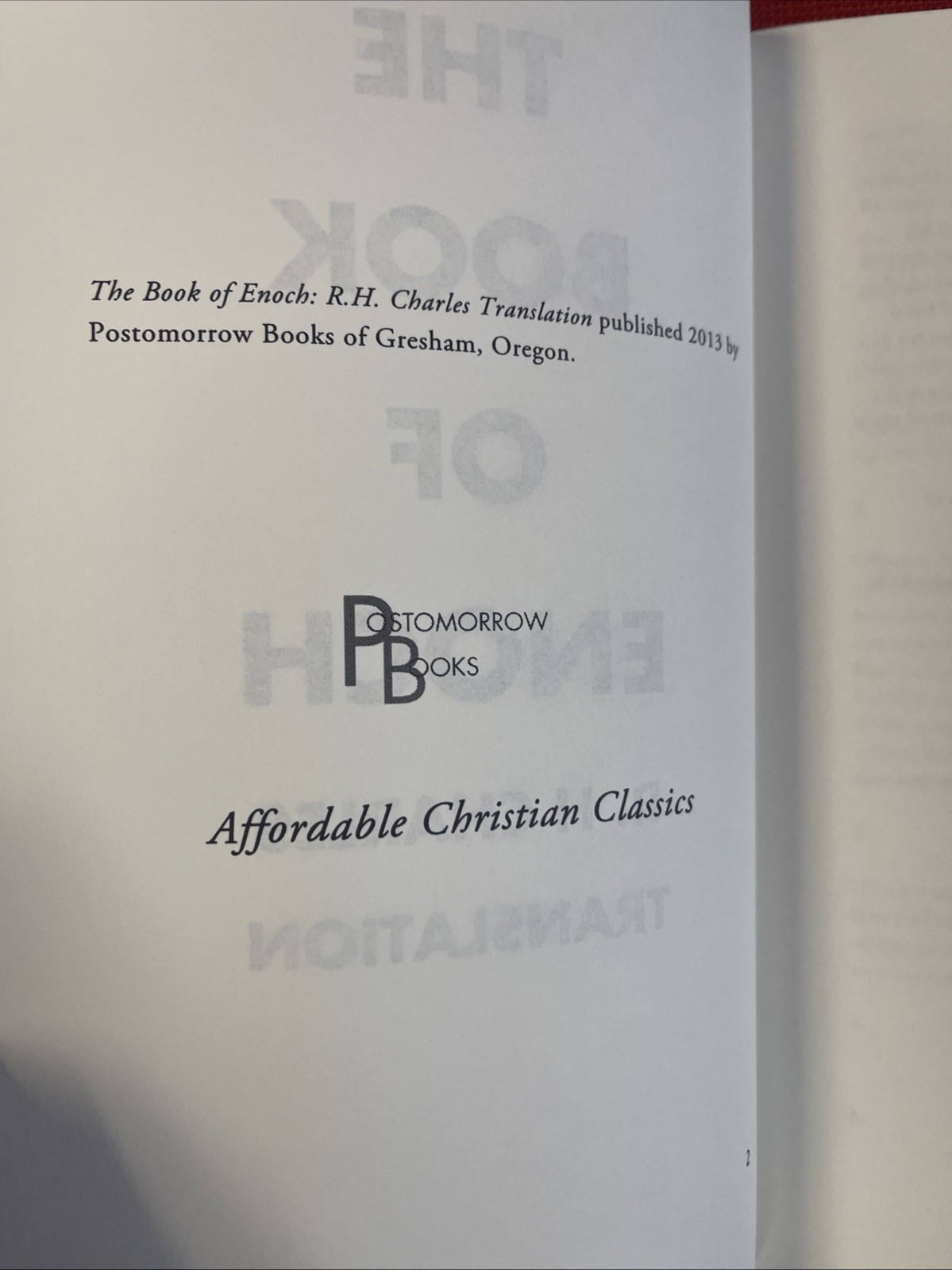 Book of Enoch: R. H. Charles Translation by R. H. Charles (2013, Trade PB)