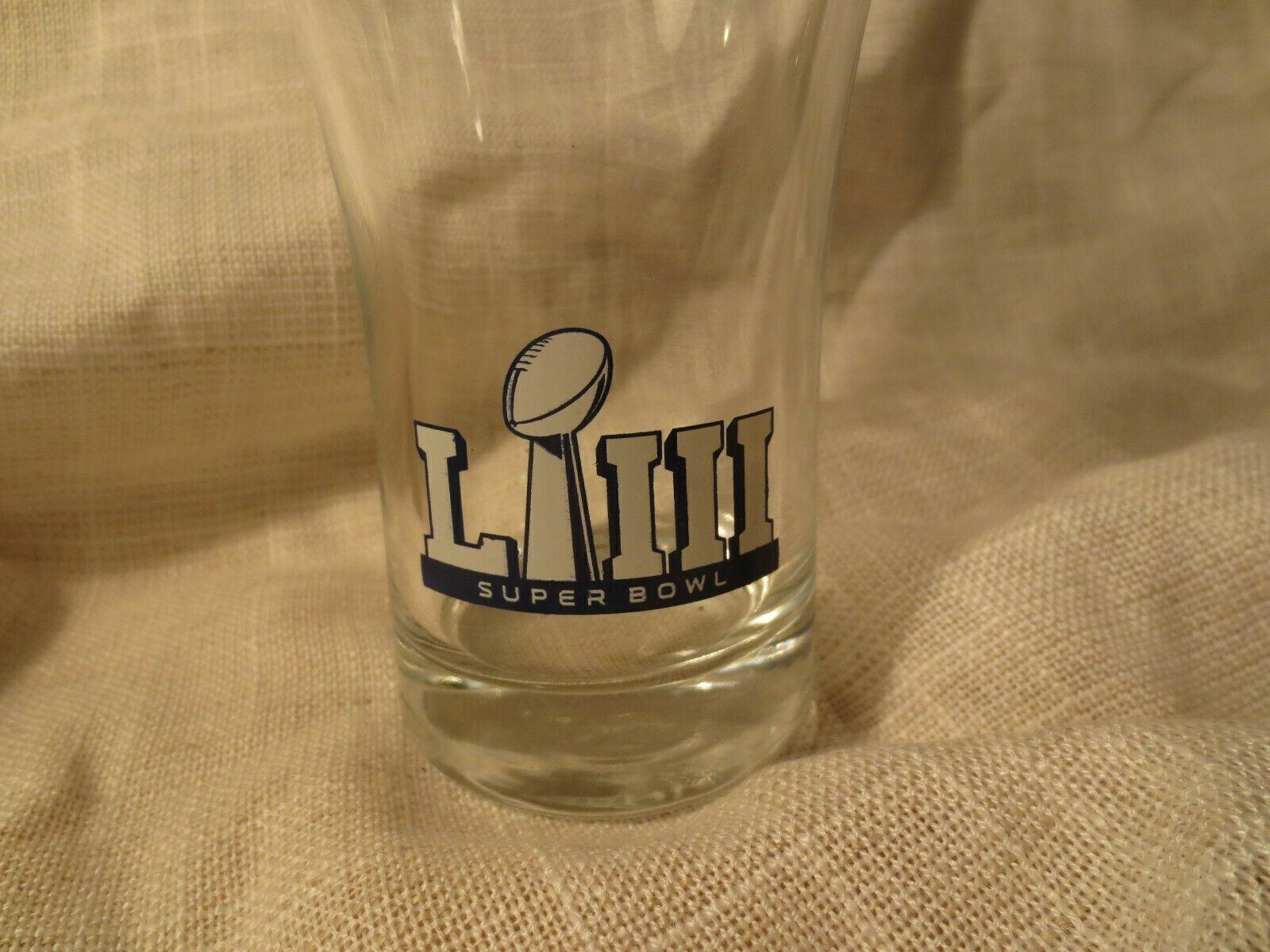NEW ATLANTA Super Bowl LIII 53 Beer Glass 16 oz. BUD LIGHT Drinking Glass 1982