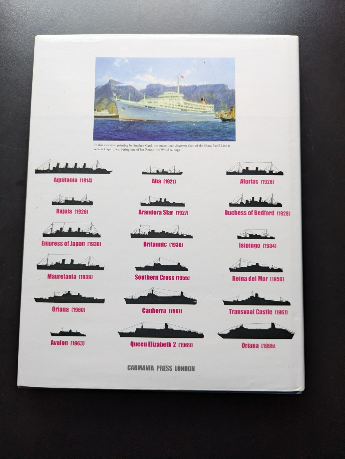 Favourite British Liners Anthony Cooke Carmania Press 2011 Maritime Book Scarce