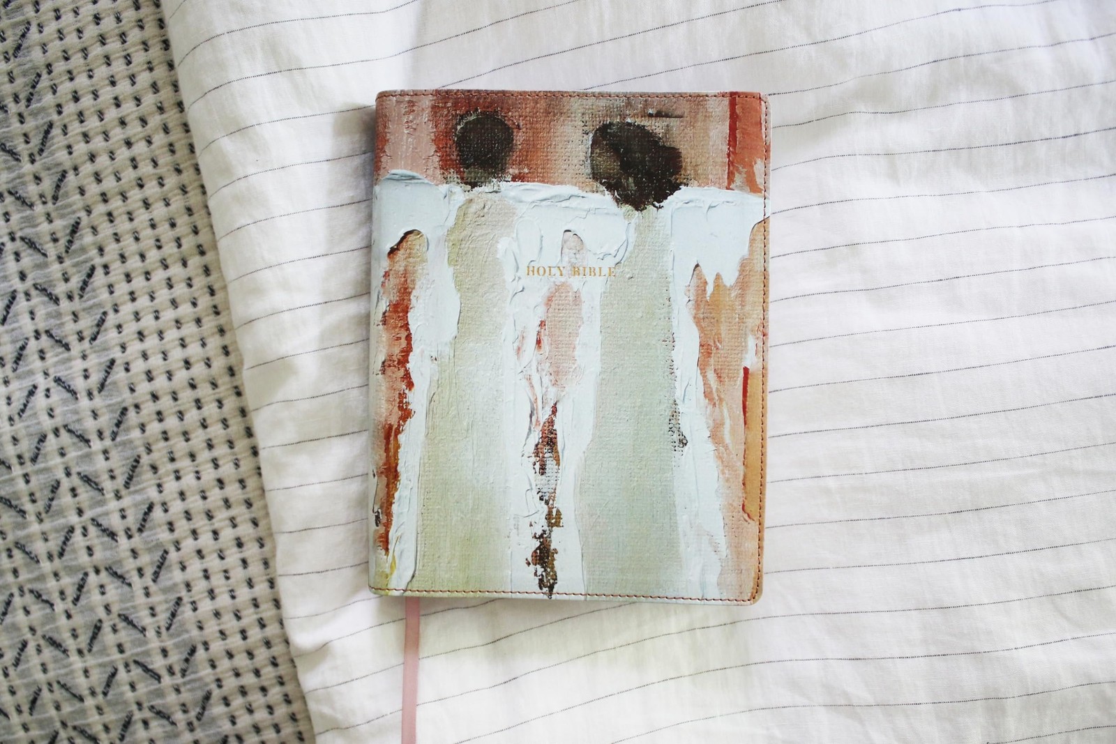 Amplified Holy Bible, Anne Neilson Angel Art Series, Leathersoft, Blush