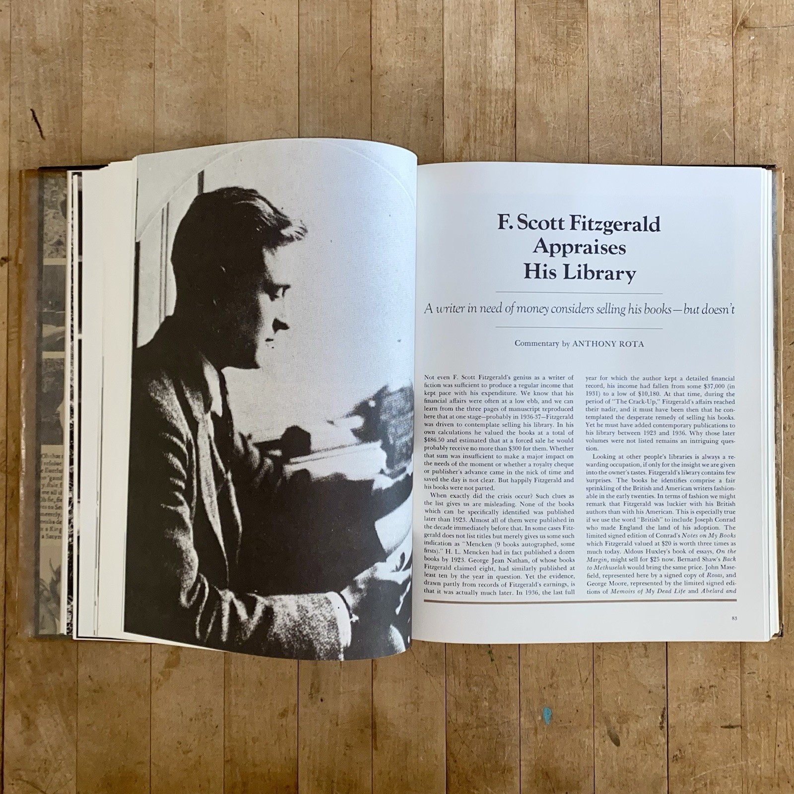 Matthew J BRUCCOLI Pages The World of Books Writers and Writing 1976 HC Book