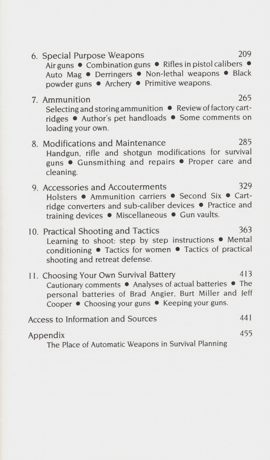 SURVIVAL GUNS (Reprint); ©1987 Trade Paperback Book by Mel Tappan