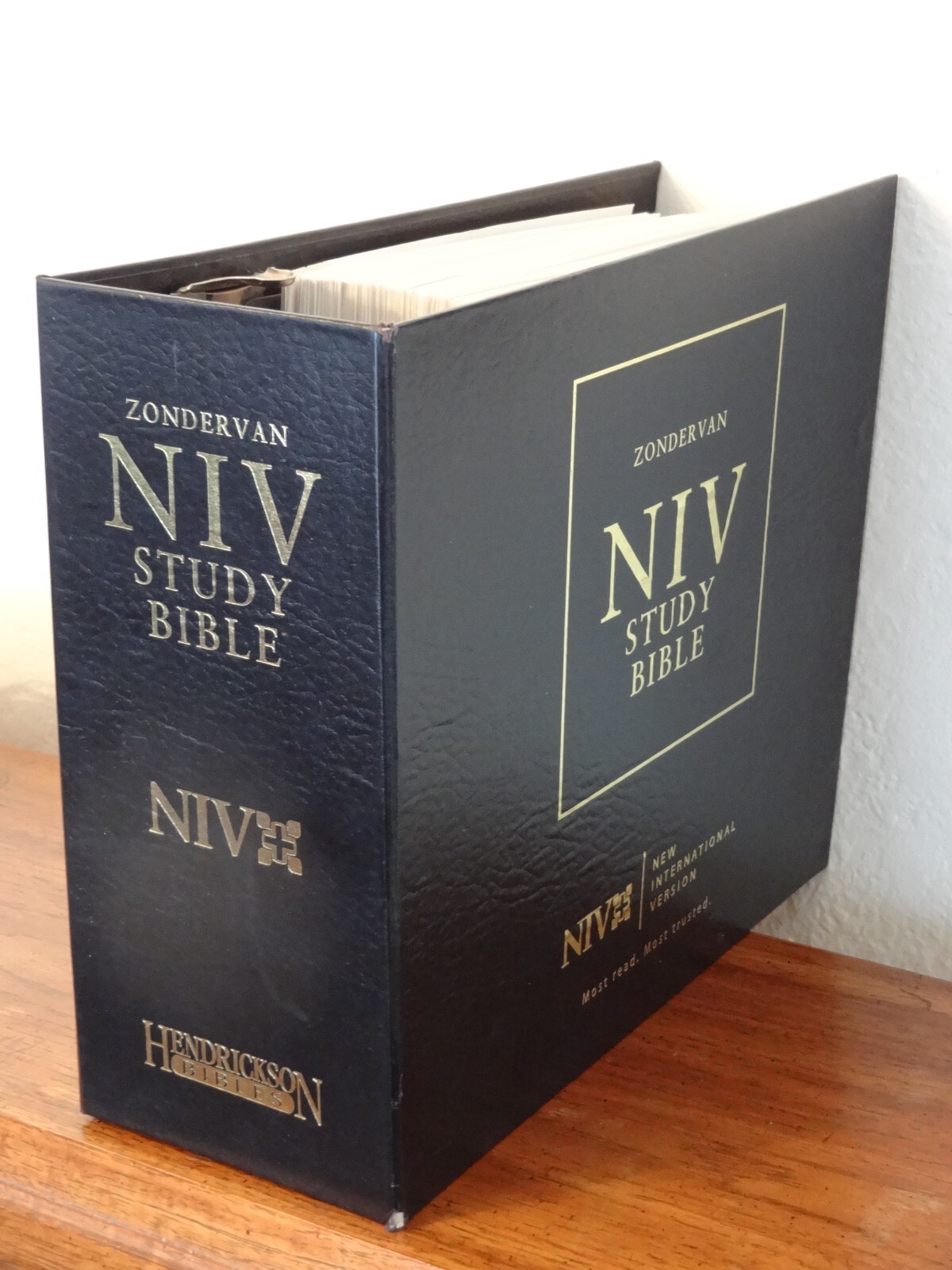 Loose Leaf Zondervan NIV Study Bible Fully Revised Hendrickson – Huge Bible