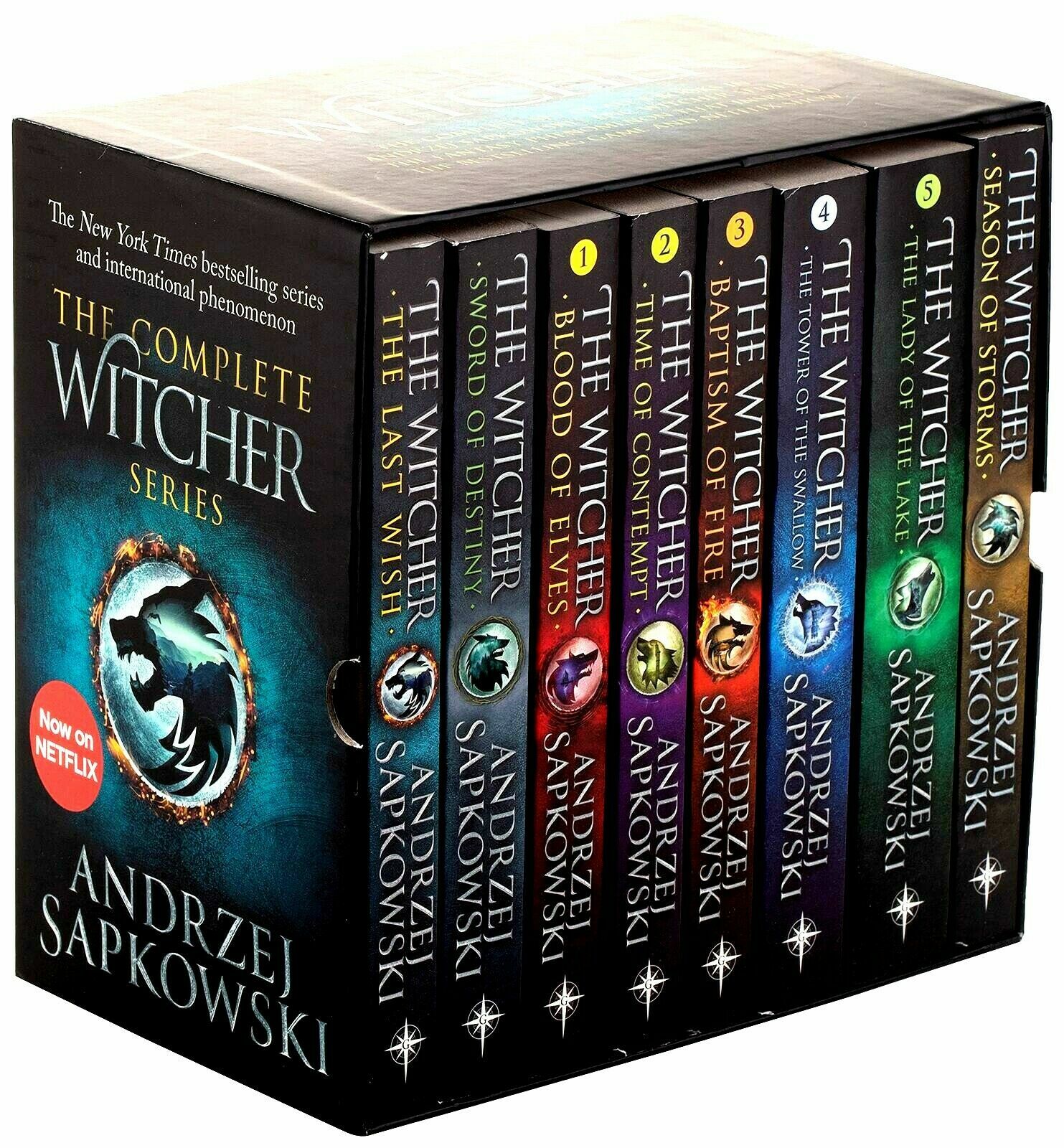 NEW The Witcher Complete Collection 8 Books Series Library Set – Now on Netflix!