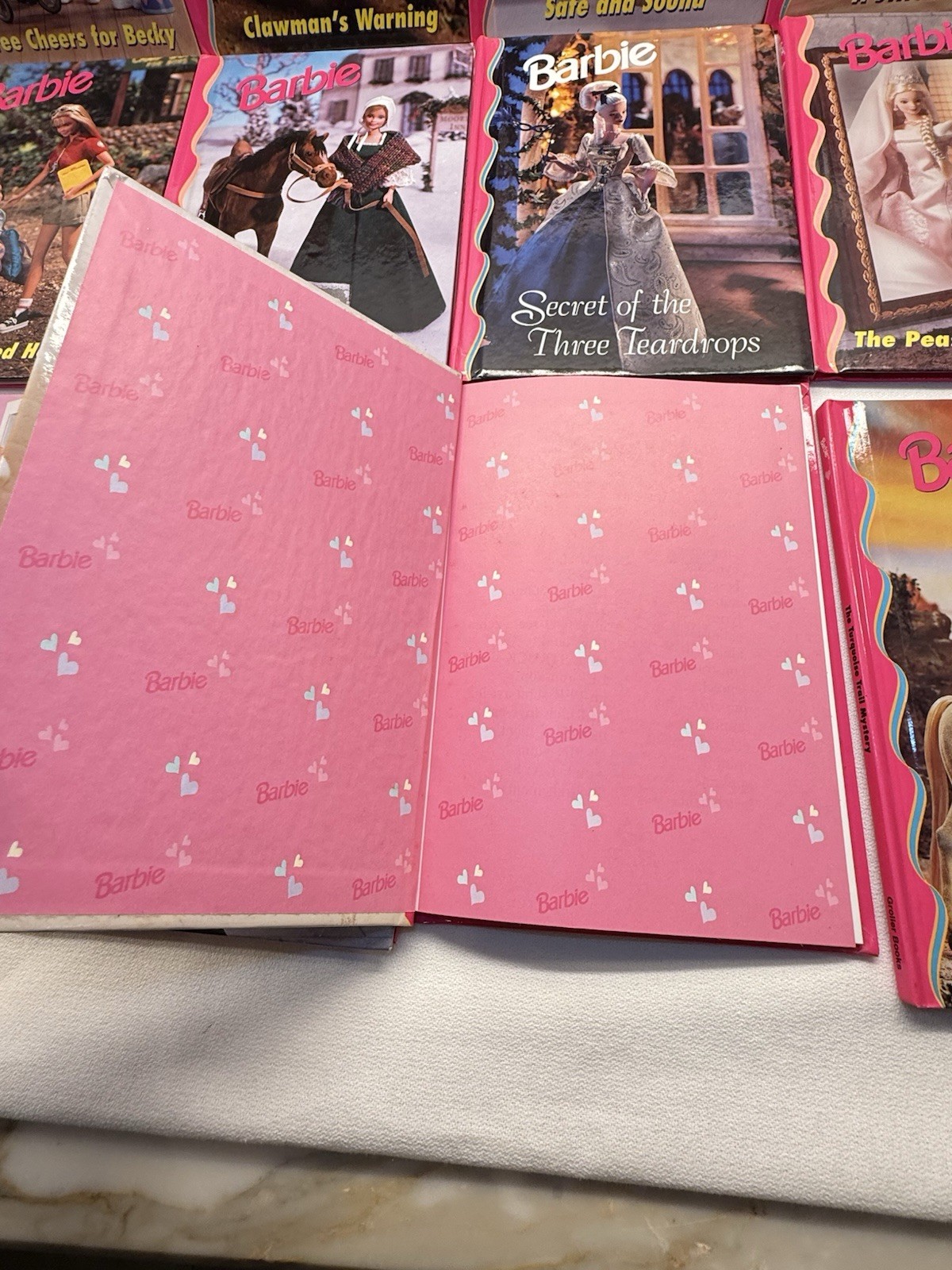 Lot of 18 Vintage Barbie & Friends Book Club Grolier Hardcover Books 90s Mattel