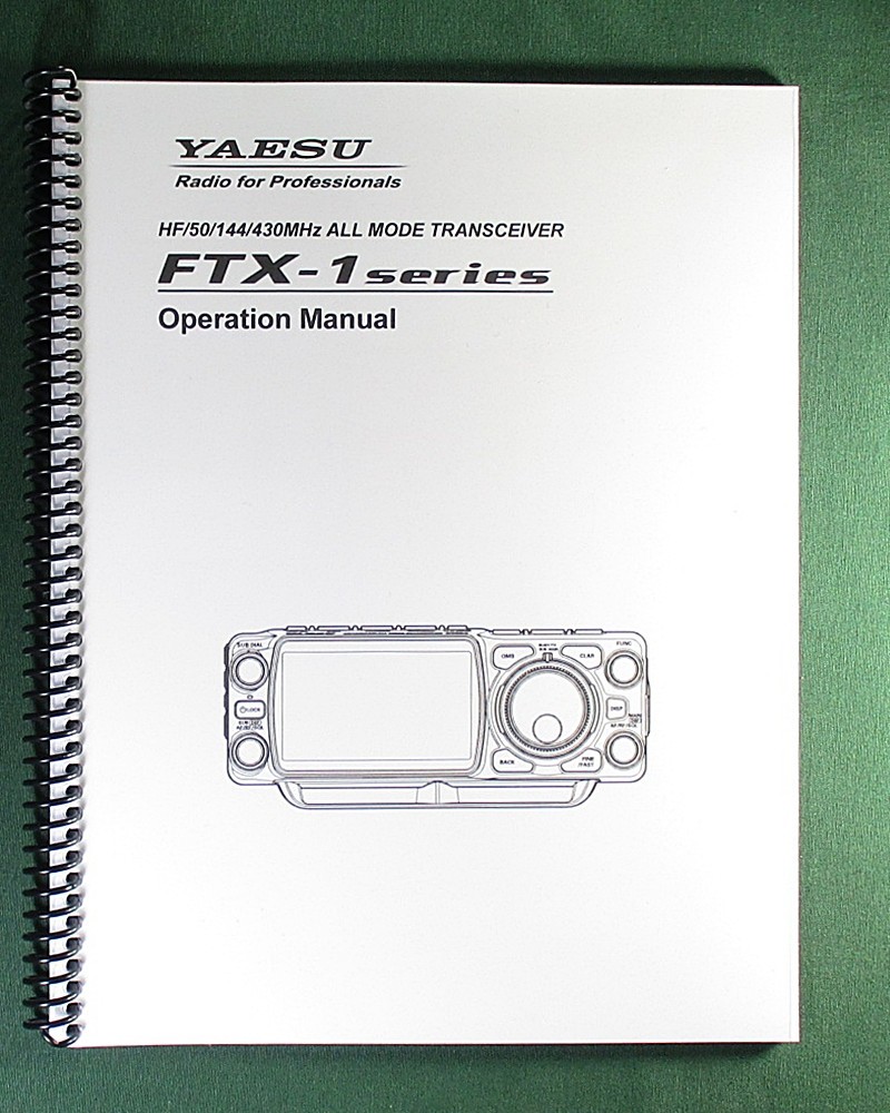 Yaesu FTX-1 Instruction Manual: 91 Pages & Protective Covers!