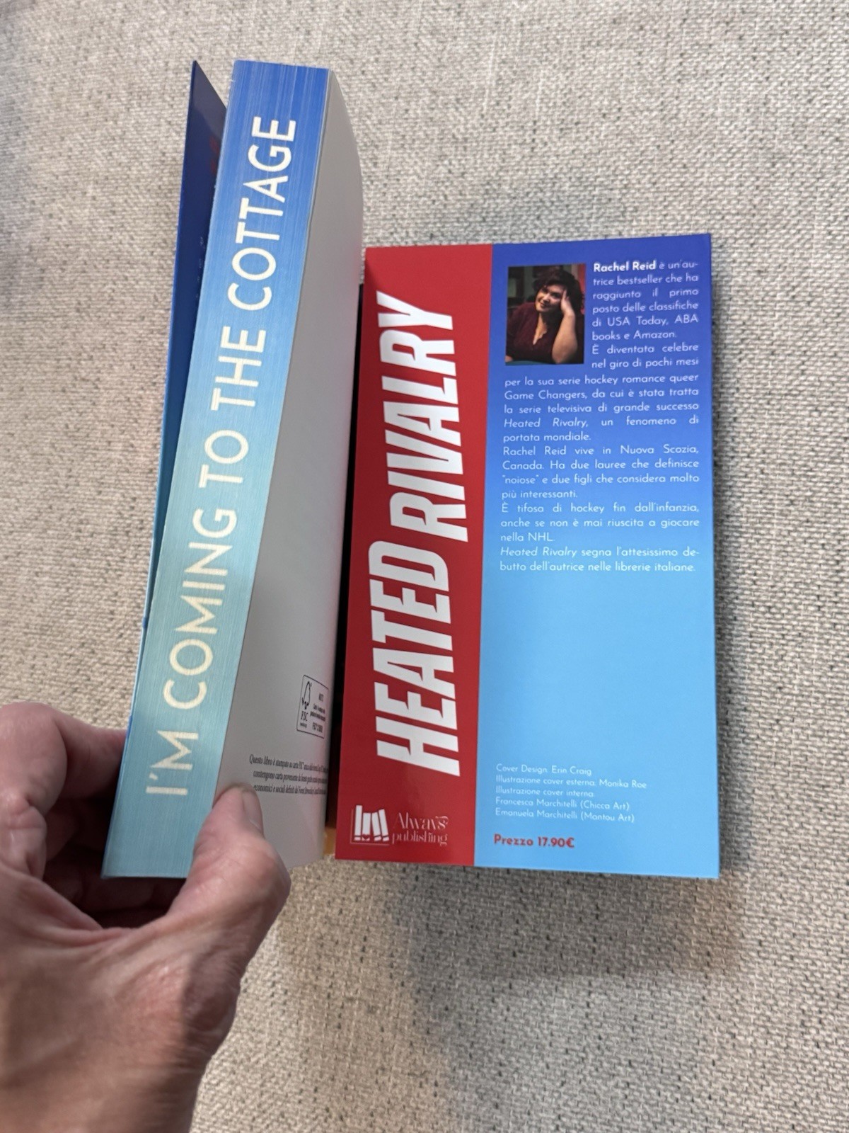 Heated Rivalry By Rachel Reid Game Changers Series Italian Edition Printed Edge