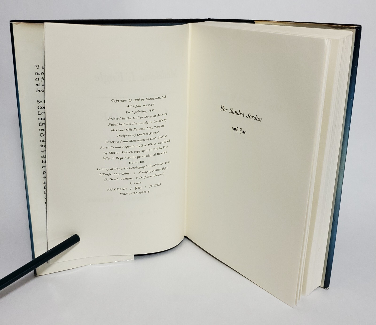 A Ring of Endless Light Madeleine L’Engle 1980 First Edition First Print HC$DJ