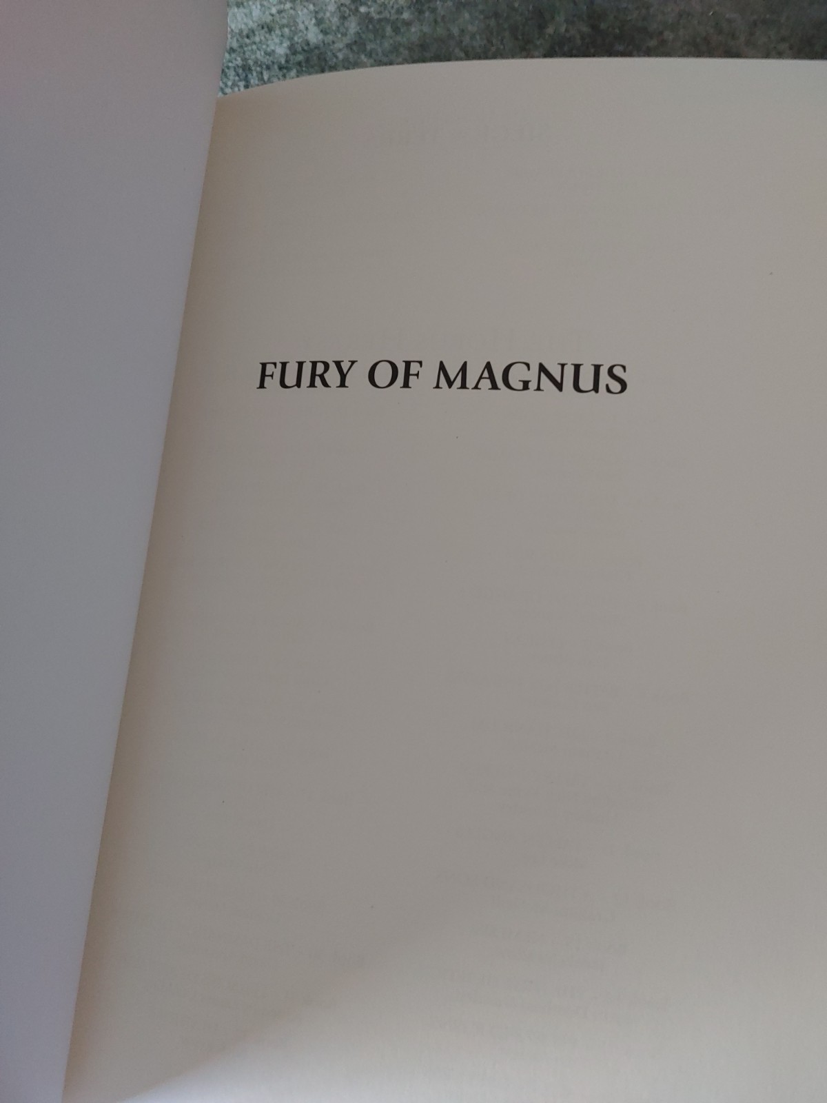 Fury of Magnus by Graham McNeill (2021, Hardcover)