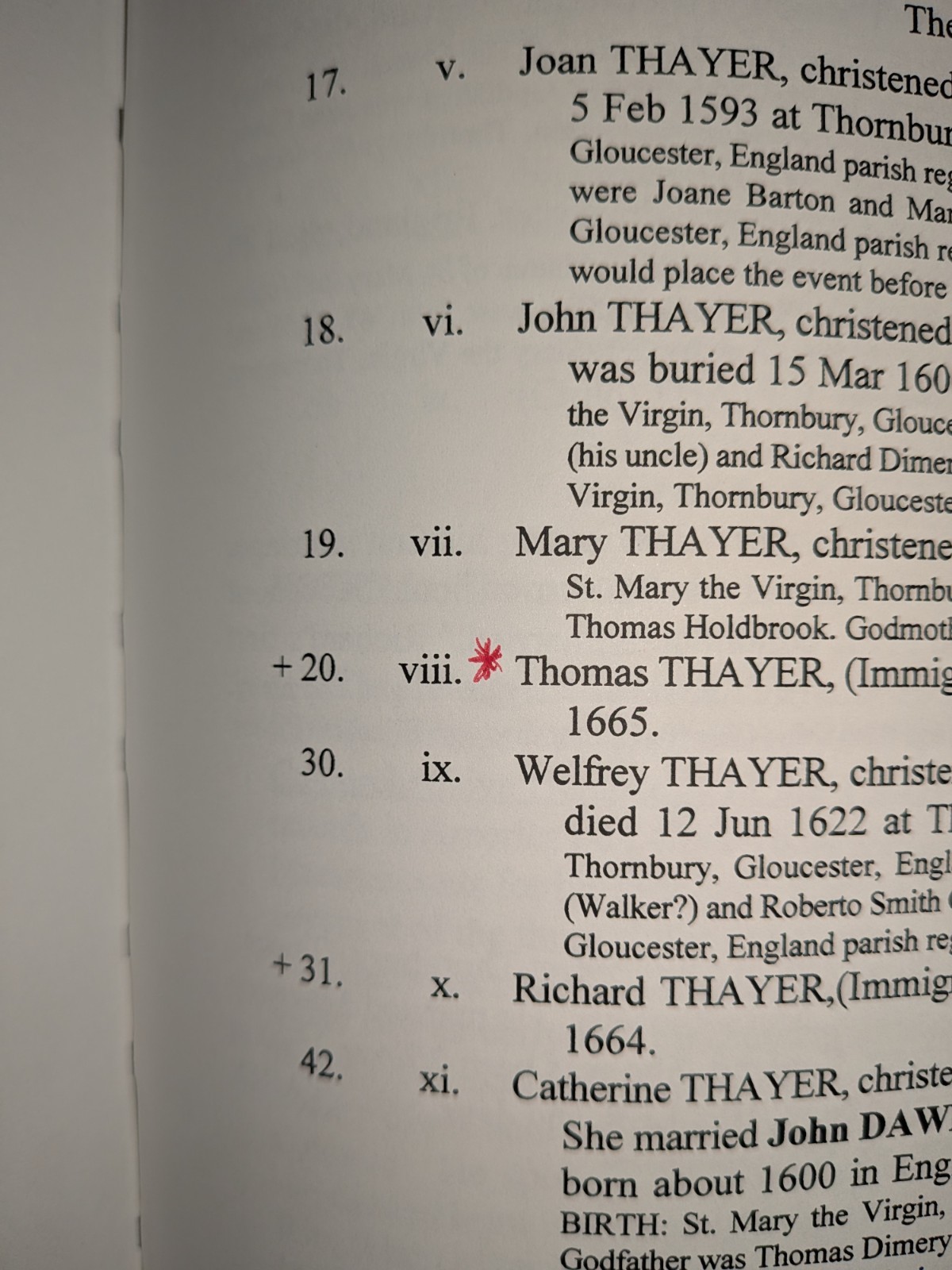 Thayer Tayer Theyer Families Gloucestershire : 1500-1660 | Leather, HC – SIGNED