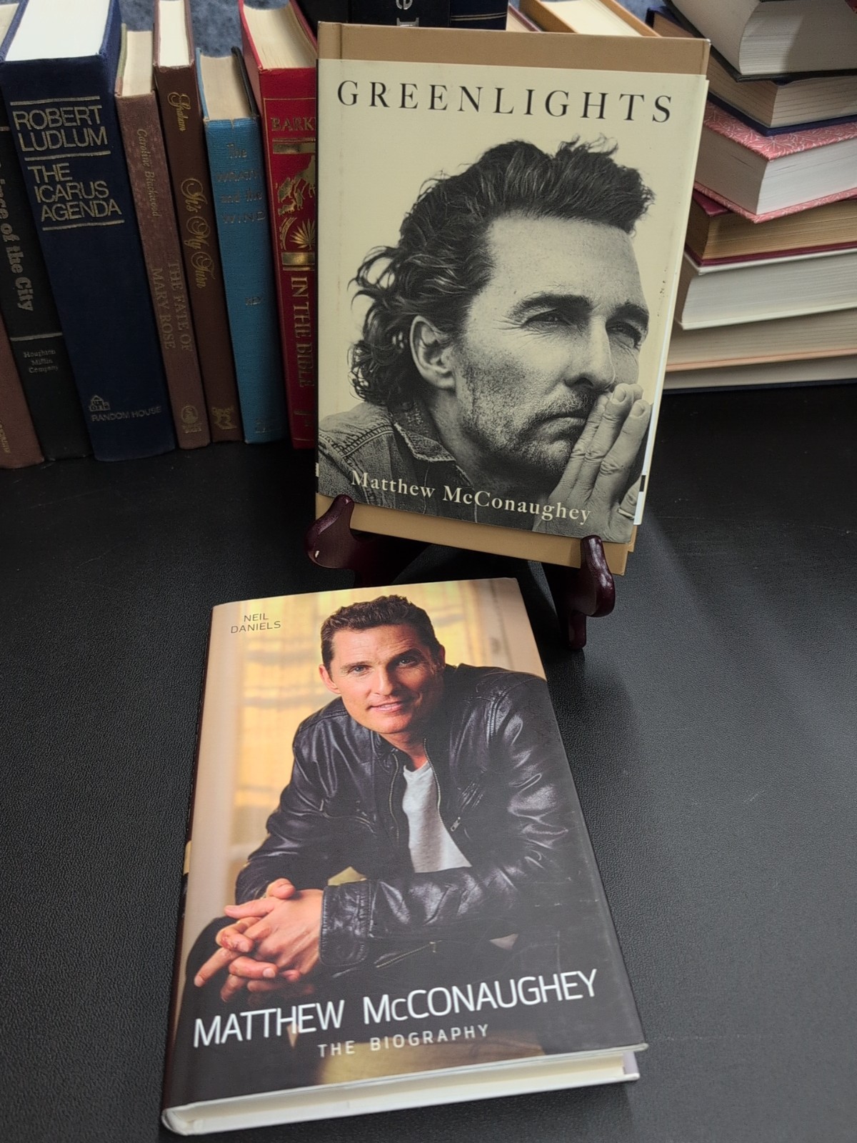 Matthew McConaughey 2 Book Lot Greenlights, Neil Daniels Bio HC 2014, 2020