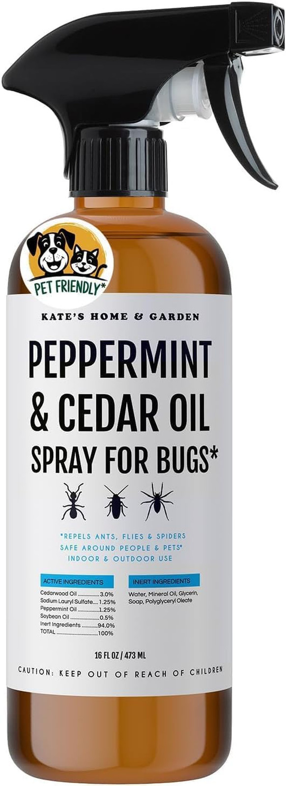 Peppermint Oil Spray for Bugs, Ants, Insects, Spiders, Roaches, Stink Bug. Pesti