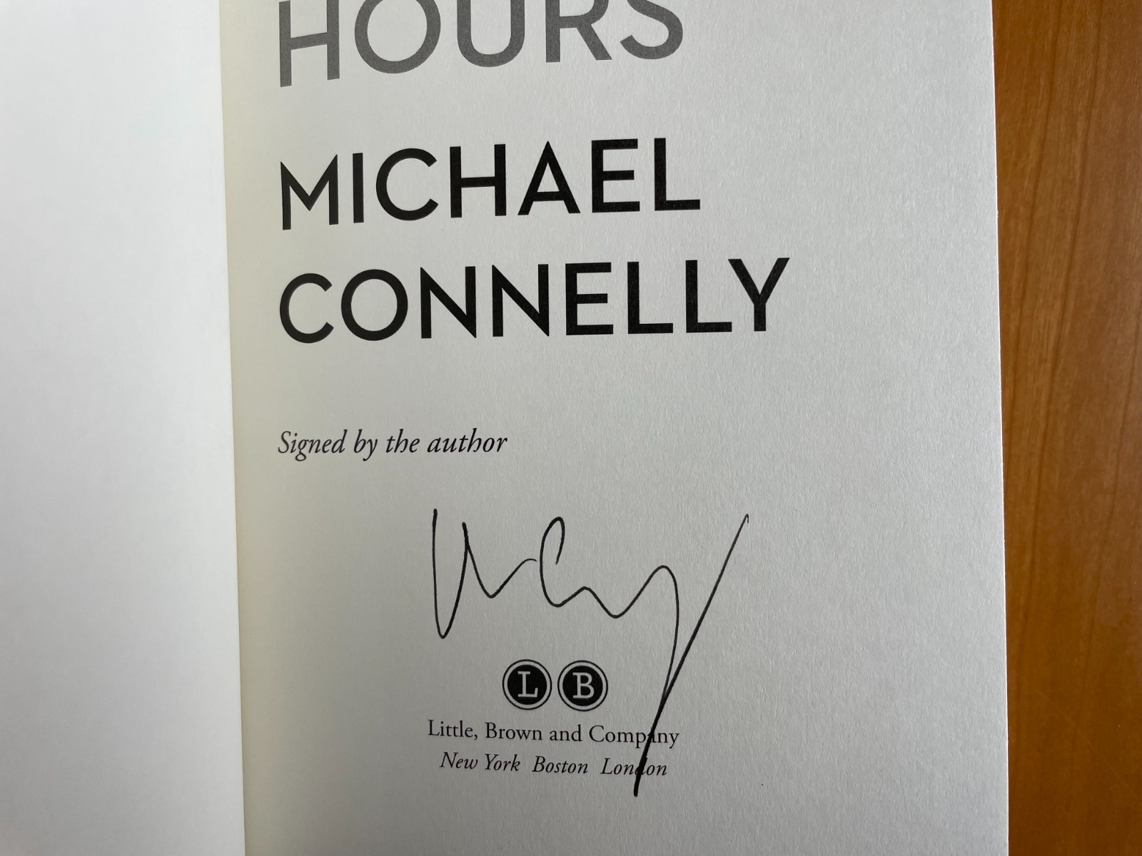 Michael Connelly – Renee Ballard Harry Bosch Lot of 3 Signed First Editions
