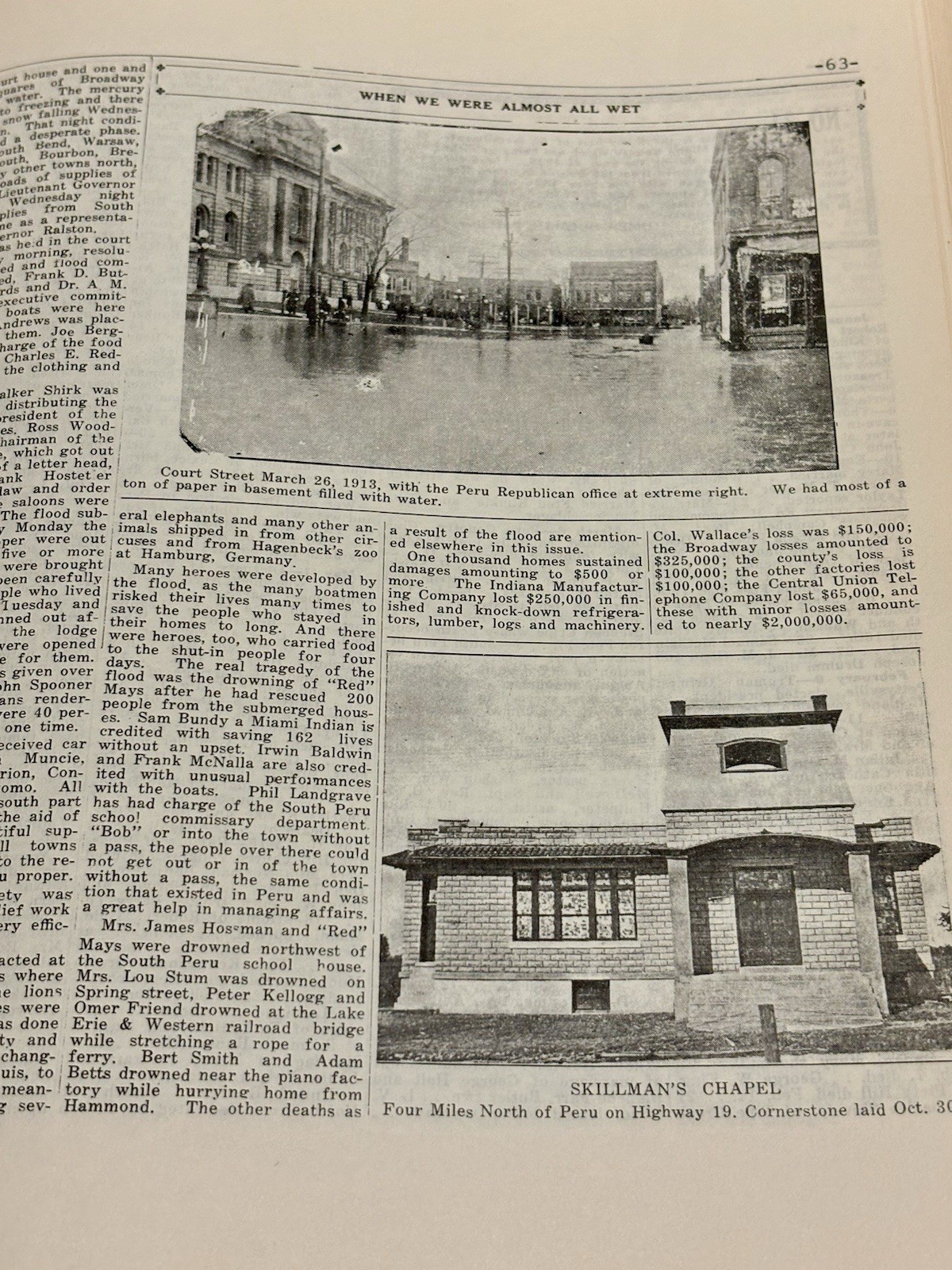 Five Rare Peru Miami County Indiana Books 1834-1935 History Photos 1979 Reprint