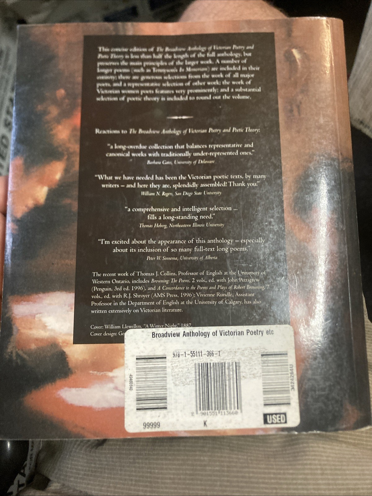 The Broadview Anthology of Victorian Poetry & Poetic Theory, , 9781551111001