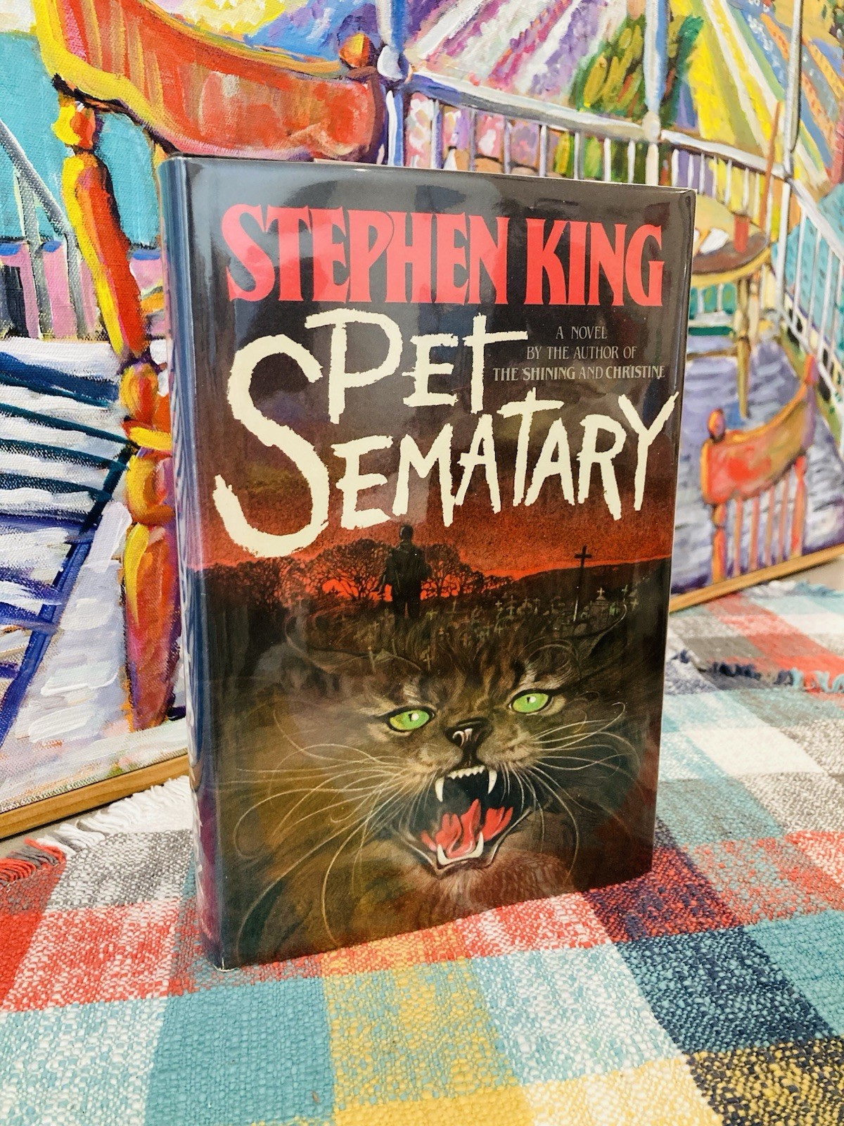 SUPER NICE!!! Stephen King Pet Sematary TRUE 1st Edition (Y38) $15.95 DOUBLEDAY
