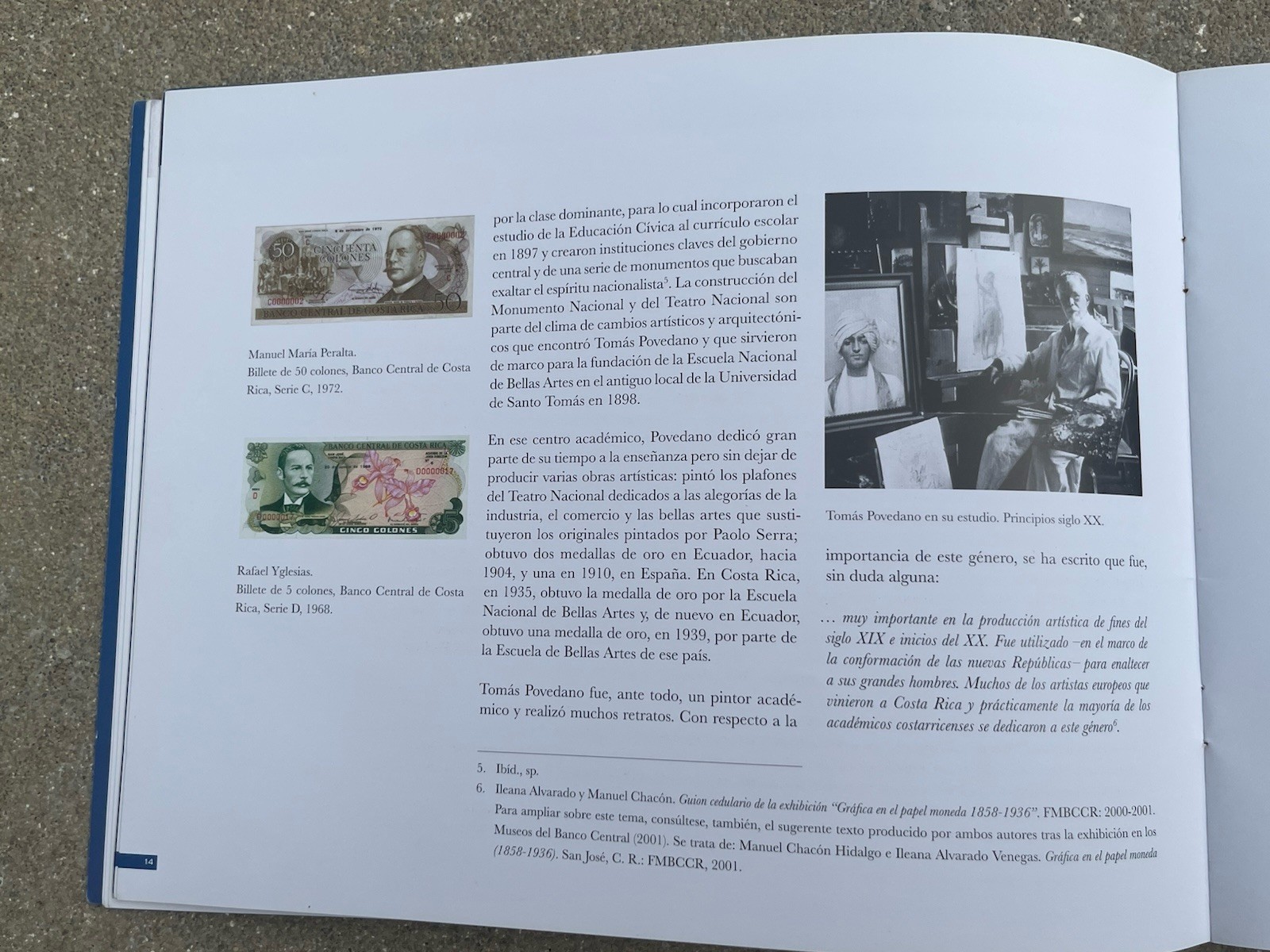 Tomas Povedano Numistatics paper currency money coins of Costa Rica Museum book