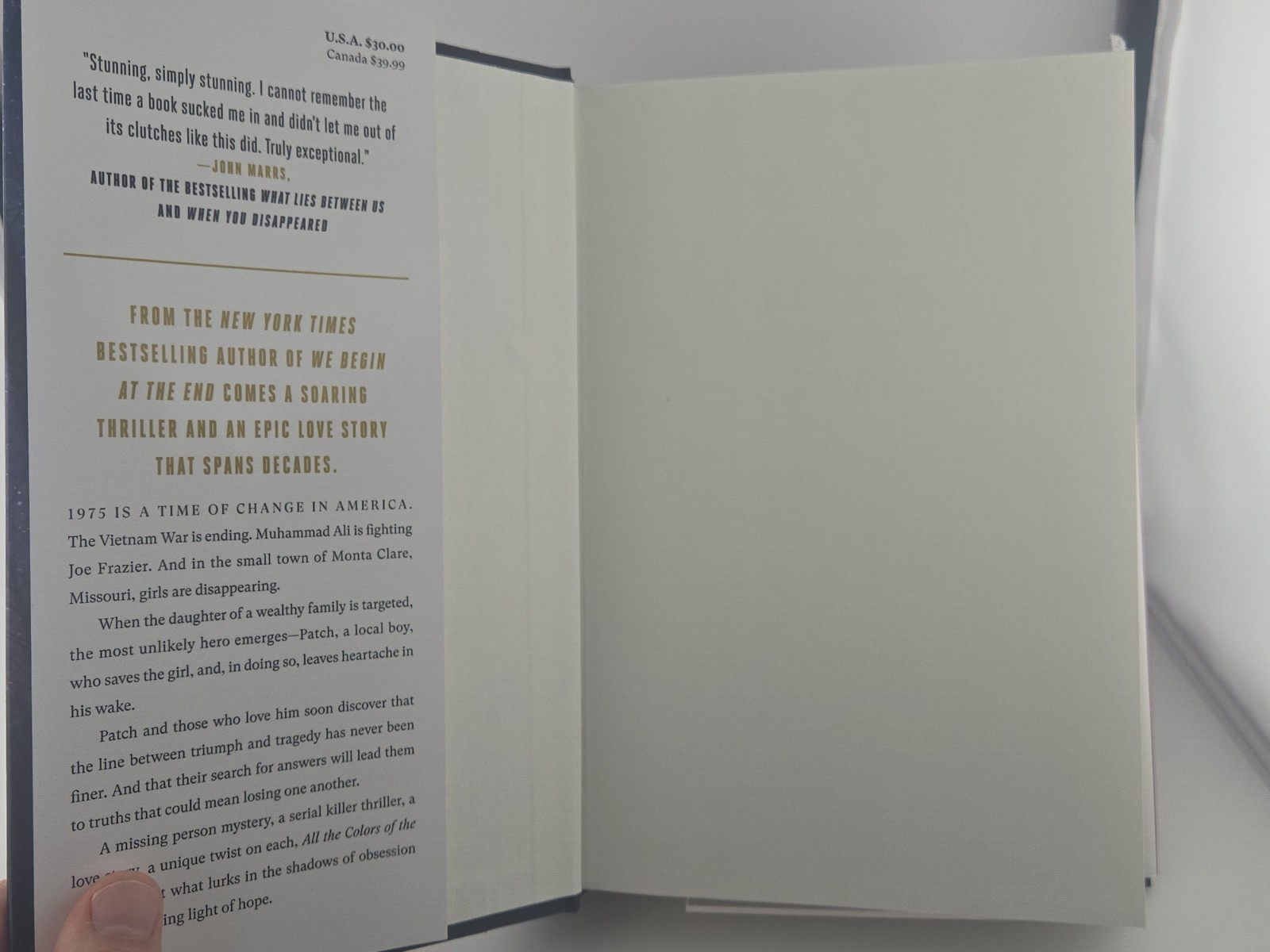 All the Colors of the Dark, By Chris Whitaker, 2024 HCDJ First ED.