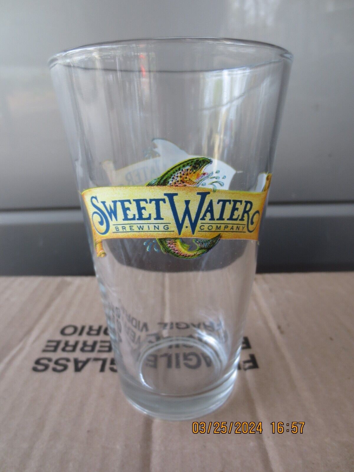 SWEETWATER BREWING COMPANY CO PINT BEER GLASS SET OF 2 GLASSES 16 OZ SWEET WATER
