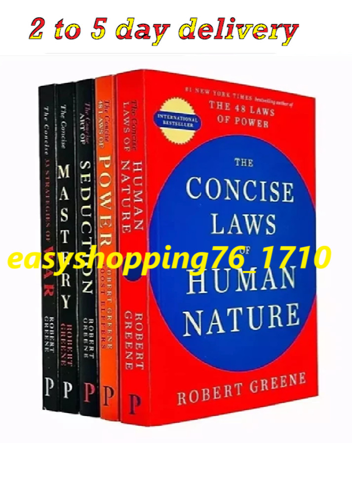 The Concise ROBERT GREENE 5 BOOK SET PAPERBACK SMALL SIZE FREE SHIP USA ITEM….