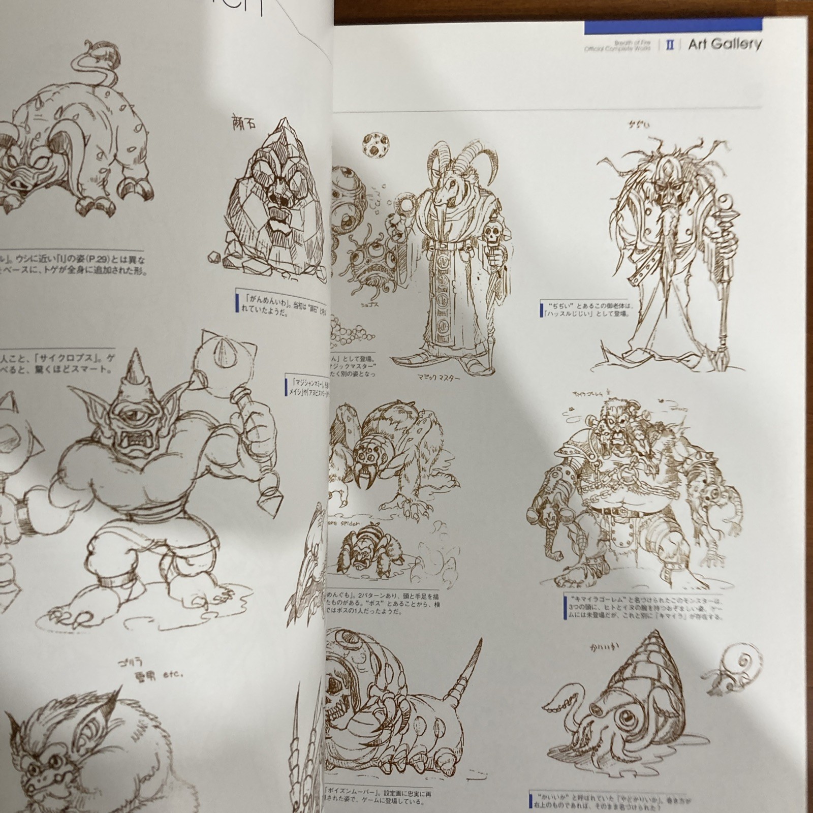 Breath Of Fire Official Complete Works Art Book Capcom Illustration