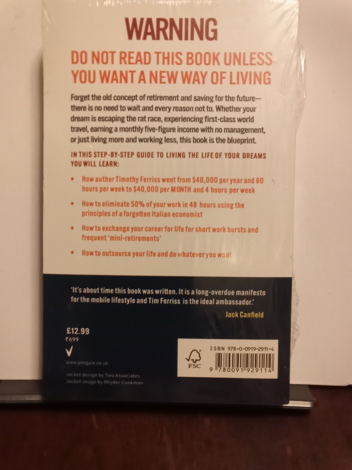 The 4-Hour Work Week: Escape the 9-5, Live Anywhere Timothy Ferriss Brand New SC
