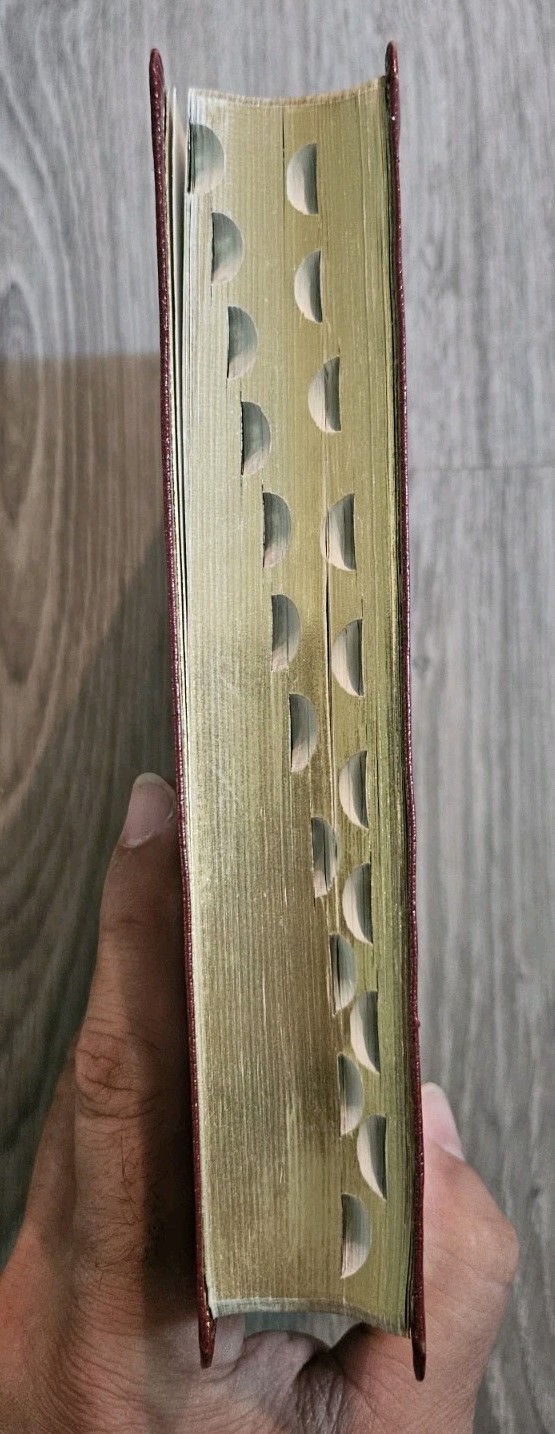 1983 Nelson NKJV Red Letter Bonded Leather Imperial Reference Bible Gilded 745BG