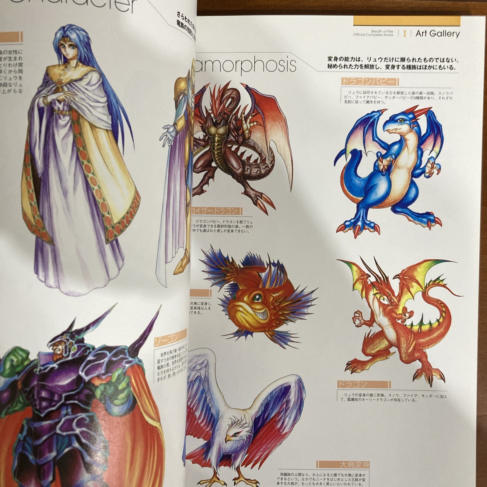 Breath Of Fire Official Complete Works Art Book Capcom Illustration