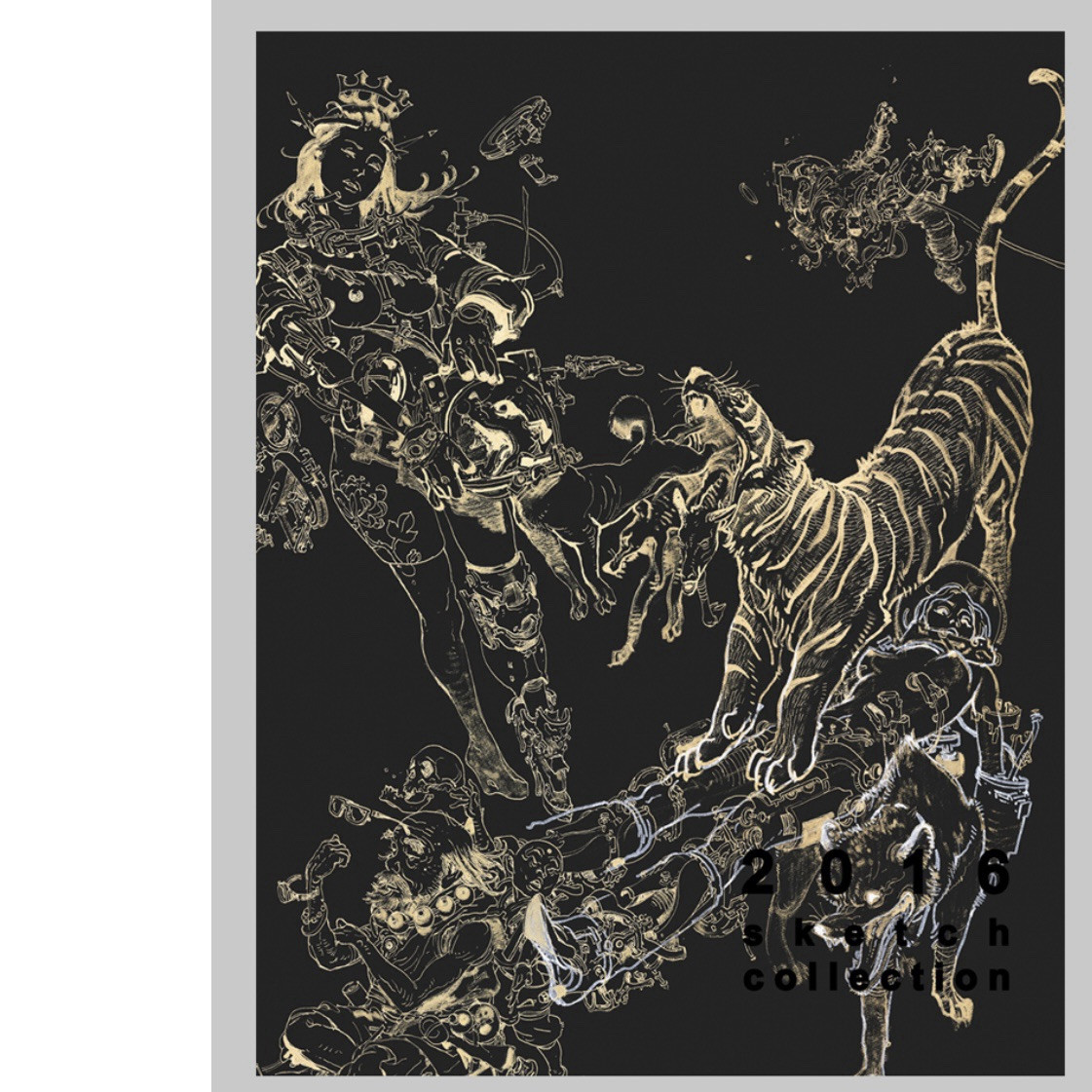 Kim Jung Gi Art Book Original 2016 Sketch Collection Hard Cover Sealed