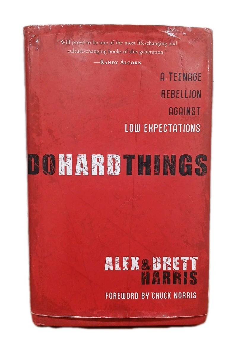 Alex AND Brett Harris SIGNED Do Hard Things Teenage Rebellion 2008 1st Ed. w/GOA